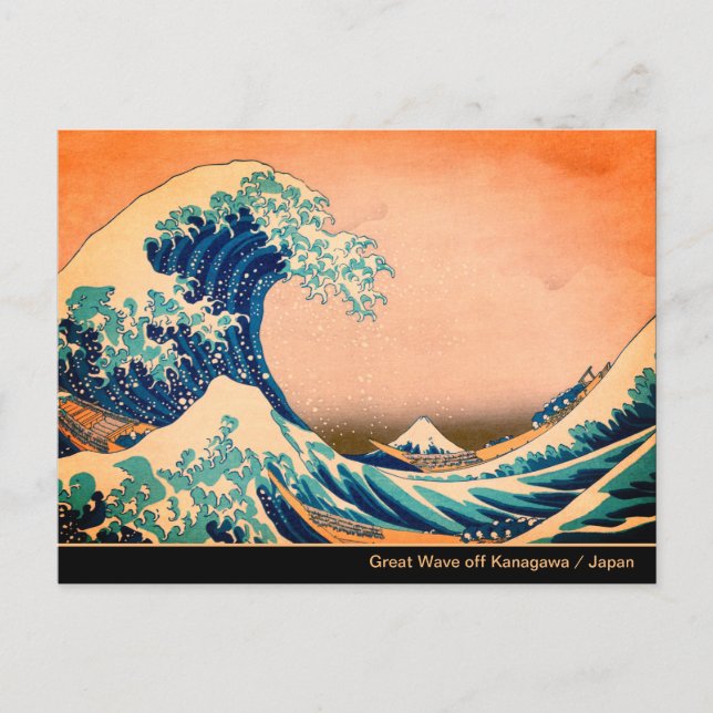 Great Wave off Kanagawa & Japanese Art /Japan Postcard (Front)