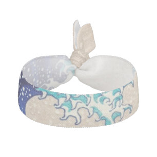 Great Wave Off Kanagawa Japanese Vintage Fine Art Elastic Hair Tie