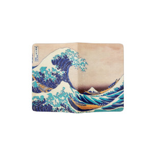 Great Wave Off Kanagawa Japanese Vintage Fine Art Passport Holder