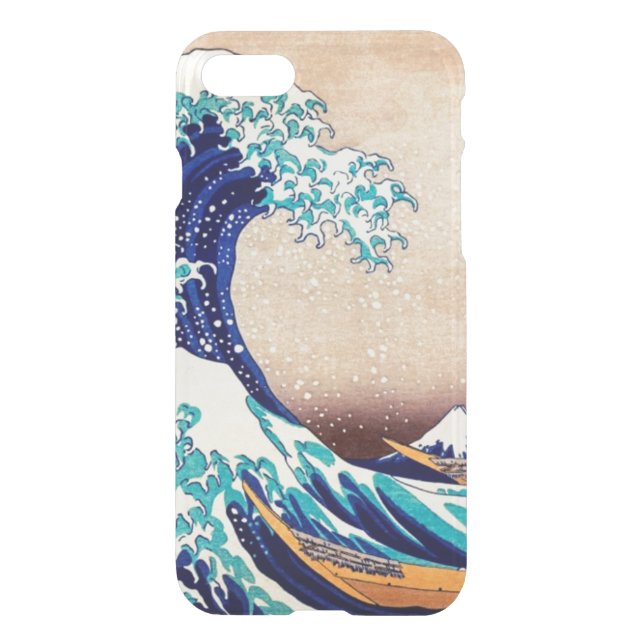 Great Wave Off Kanagawa Japanese Vintage Fine Art Uncommon iPhone Case (Back)