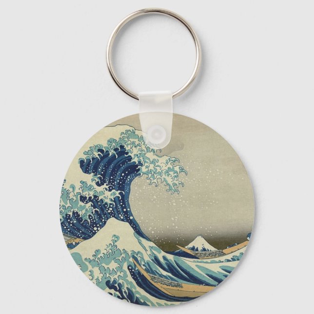 Great Wave off Kanagawa Keychain (Front)