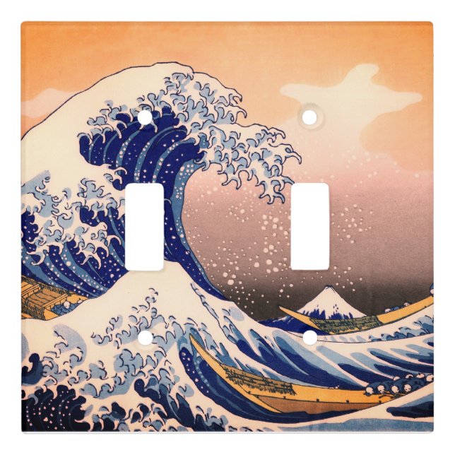 GREAT WAVE OFF KANAGAWA LIGHT SWITCH COVER (Front)
