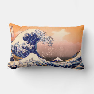 GREAT WAVE OFF KANAGAWA LUMBAR PILLOW