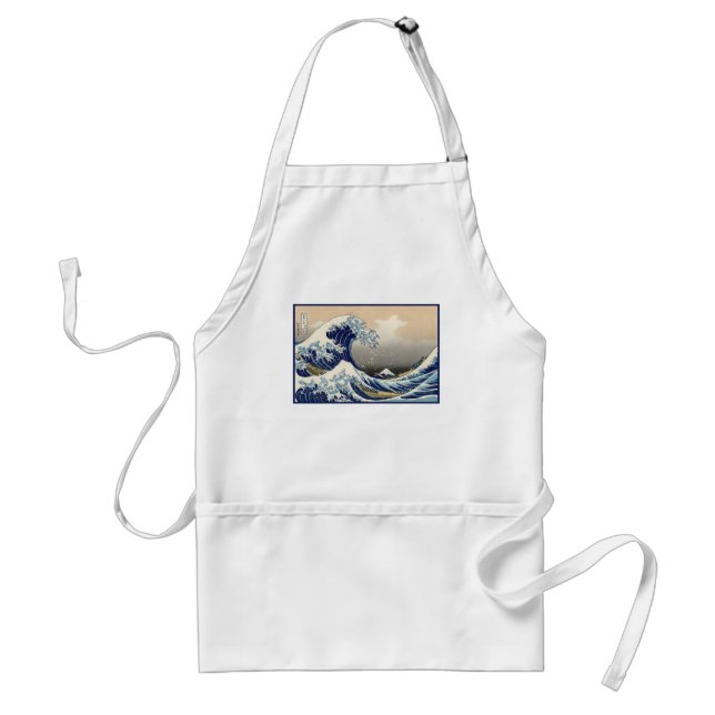Great Wave off Kanagawa & Mount Fuji Japan Sea Adult Apron (Front)