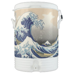 Great Wave off Kanagawa & Mount Fuji Japan Sea Beverage Cooler
