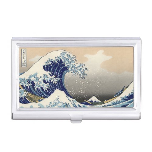 Great Wave off Kanagawa  Mount Fuji Japan Sea Business Card Case