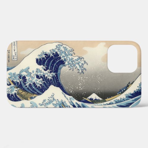 Great Wave off Kanagawa  Mount Fuji Japan Sea iPhone 12 Case