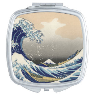 Great Wave off Kanagawa & Mount Fuji Japan Sea Compact Mirror