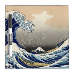 Great Wave off Kanagawa & Mount Fuji Japan Sea Dry Erase Board