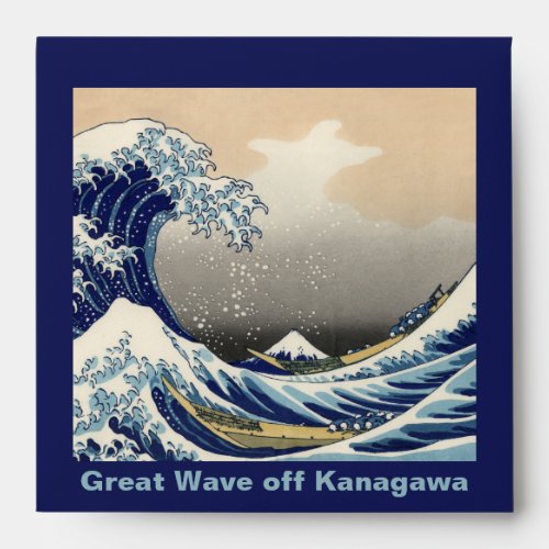 Great Wave off Kanagawa  Mount Fuji Japan Sea Envelope
