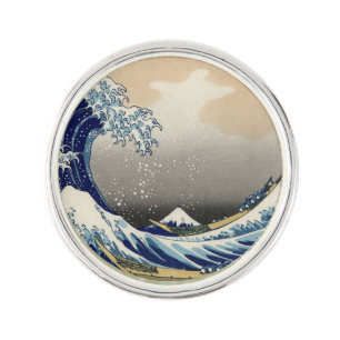 Great Wave off Kanagawa & Mount Fuji Japan Sea Lapel Pin