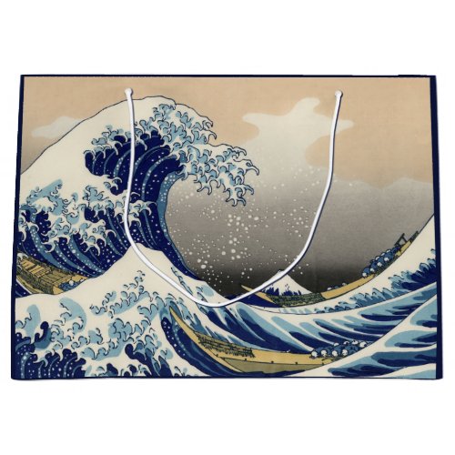 Great Wave off Kanagawa  Mount Fuji Japan Sea Large Gift Bag