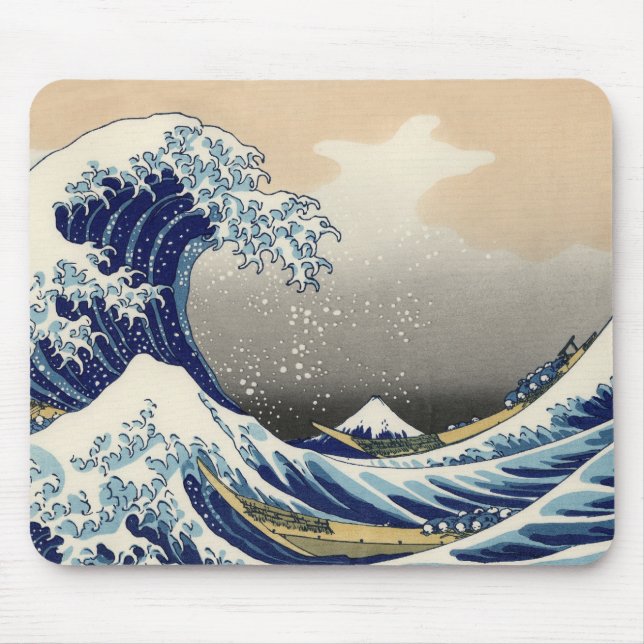 Great Wave off Kanagawa & Mount Fuji Japan Sea Mouse Pad (Front)