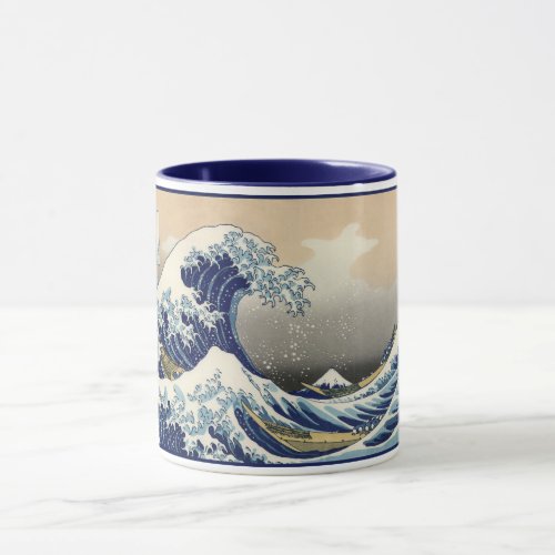 Great Wave off Kanagawa  Mount Fuji Japan Sea Mug