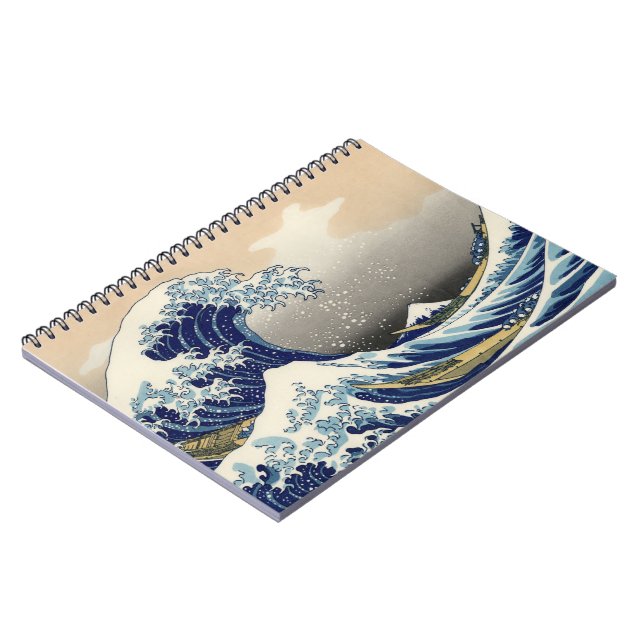 Great Wave off Kanagawa & Mount Fuji Japan Sea Notebook (Left Side)