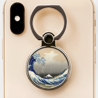 Great Wave off Kanagawa & Mount Fuji Japan Sea Phone Ring Stand