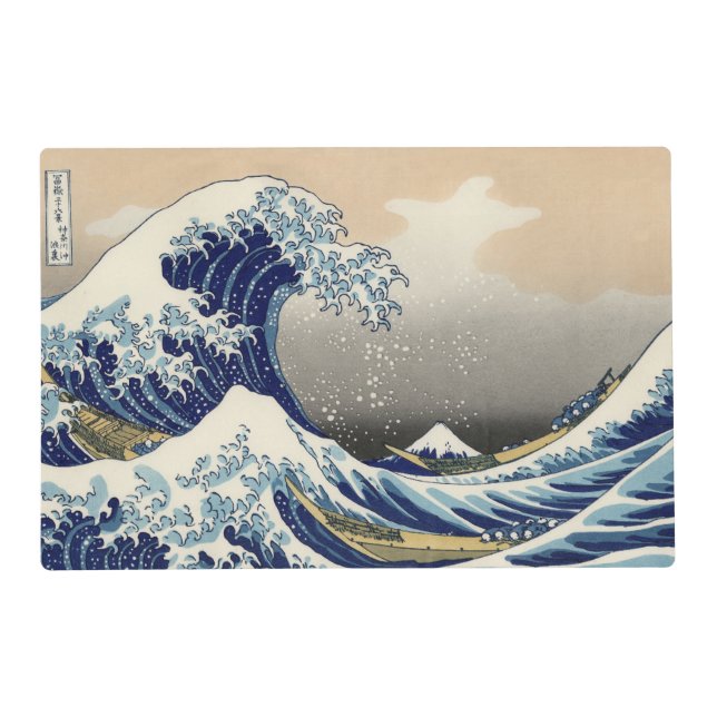 Great Wave off Kanagawa & Mount Fuji Japan Sea Placemat (Front)