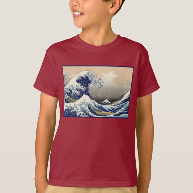 Great Wave off Kanagawa & Mount Fuji Japan Sea T-Shirt (Front)