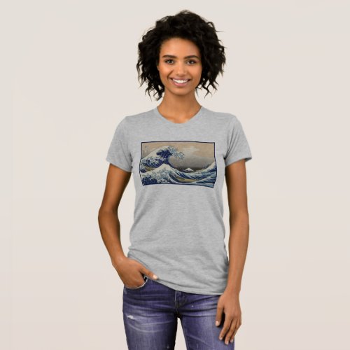 Great Wave off Kanagawa  Mount Fuji Japan Sea T_Shirt