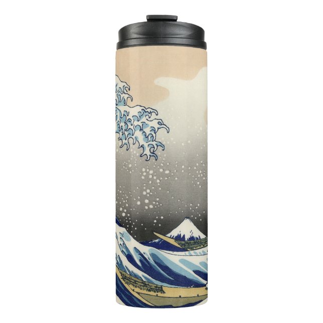Great Wave off Kanagawa & Mount Fuji Japan Sea Thermal Tumbler (Front)