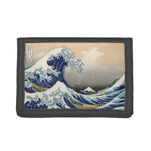 Great Wave off Kanagawa  Mount Fuji Japan Sea Trifold Wallet