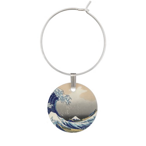 Great Wave off Kanagawa  Mount Fuji Japan Sea Wine Charm