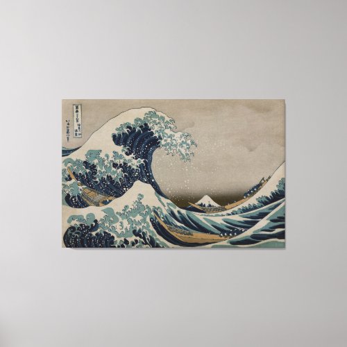 Great Wave off Kanagawa _ Pre_1900s Art Image Canvas Print