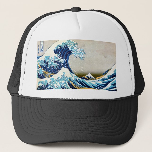 Great Wave off Kanagawa Trucker Hat (Front)