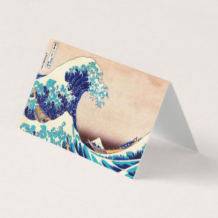 Great Wave Off Kanagawa Vintage Japanese Art Business Card