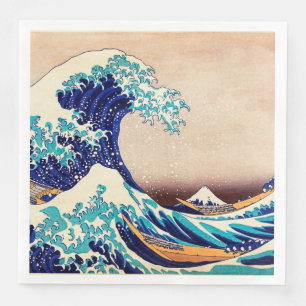 Great Wave Off Kanagawa Vintage Japanese Art Paper Dinner Napkins