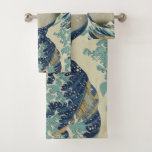Great Wave Off the Coast of Kanagawa by Hokusai Bath Towel Set