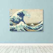 Great Wave Off the Coast of Kanagawa by Hokusai Canvas Print