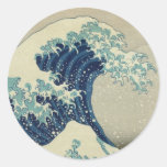 Great Wave Off the Coast of Kanagawa by Hokusai Classic Round Sticker
