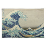 Great Wave Off the Coast of Kanagawa by Hokusai Cloth Placemat