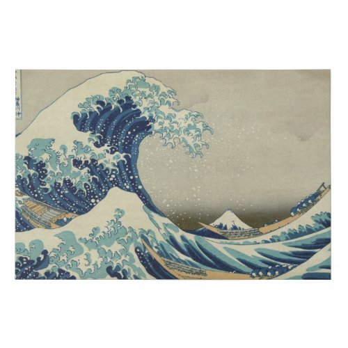 Great Wave Off the Coast of Kanagawa by Hokusai Faux Canvas Print