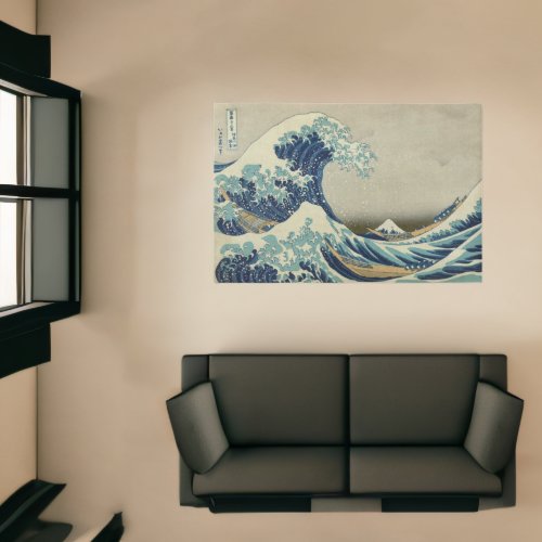 Great Wave Off the Coast of Kanagawa by Hokusai Rug