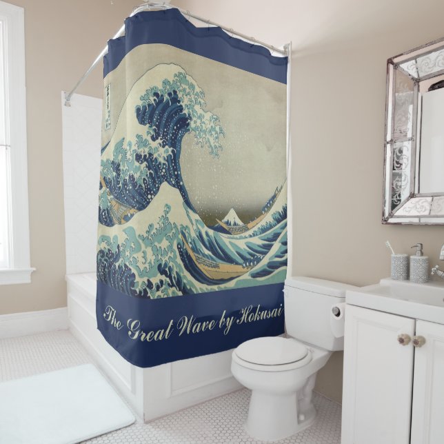 Great Wave Off the Coast of Kanagawa by Hokusai Shower Curtain (In Situ)