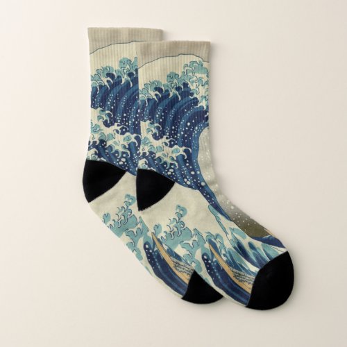 Great Wave Off the Coast of Kanagawa by Hokusai Socks