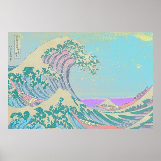 Great Wave Pastel Poster (Front)