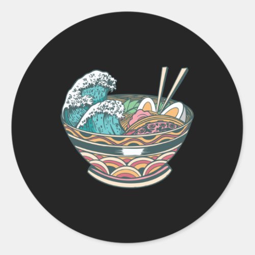 GREAT WAVE RAMEN CLASSIC ROUND STICKER