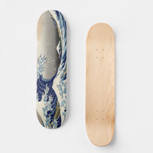 great wave skateboard deck | Zazzle