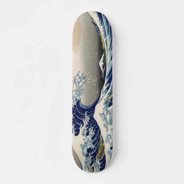 great wave skateboard deck (Front)