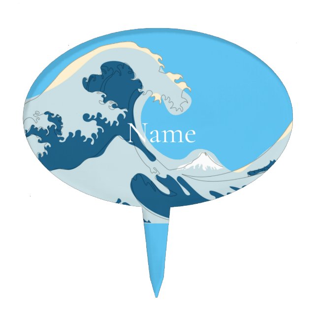 Great Wave Thunder_Cove Cake Topper (Front)