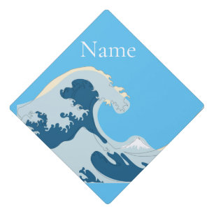 Great Wave Thunder_Cove Graduation Cap Topper