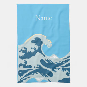Great Wave Thunder_Cove Kitchen Towel