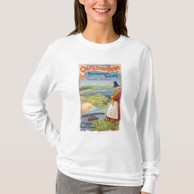 Great Western Railray Promo Tours to Wales T-Shirt (Front)