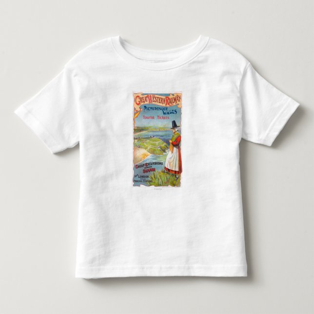 Great Western Railray Promo Tours to Wales Toddler T-shirt (Front)