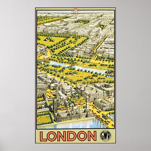 Great Western Railway London Poster