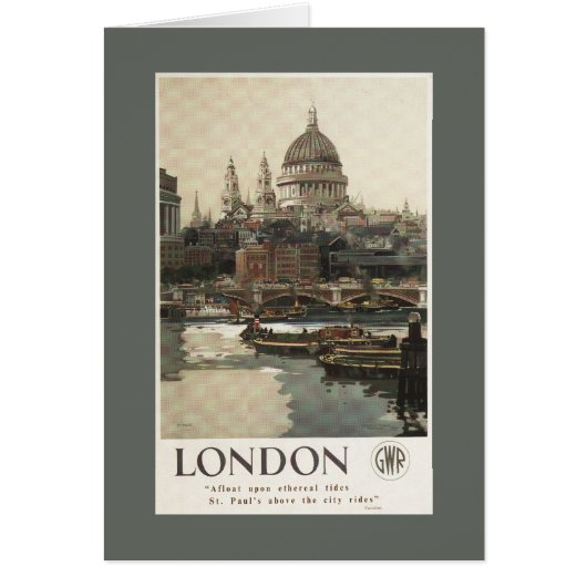 Great Western Railway St. Paul's Travel Poster (Front)