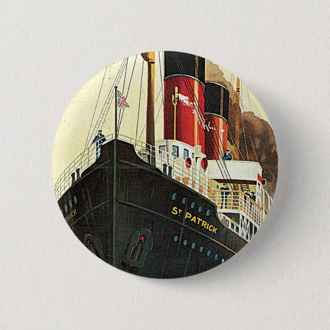 Great Western Railway - To Ireland Button (Front)